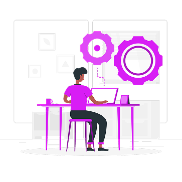 Developer working